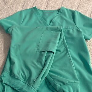 Mandala Green Scrub Set